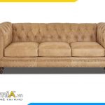 sofa văng tân cổ điển chất liệu da đẹp amia 1992159