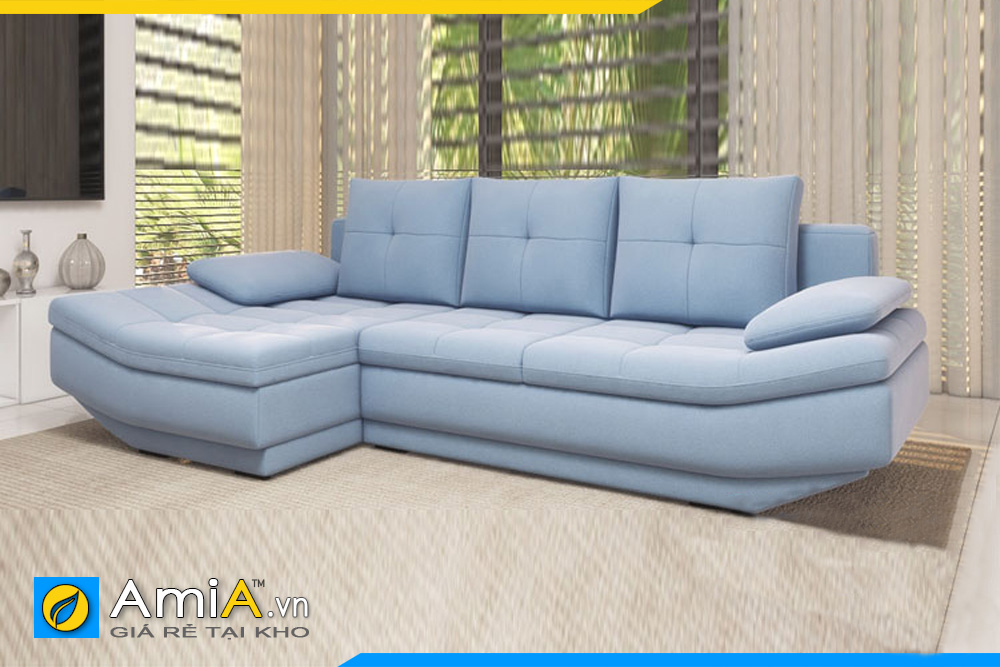 ghế sofa da màu xanh thiết kế độc đáo amia 29042020