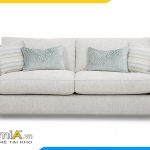 ghế sofa phòng khách nhỏ màu trắng xám amia pk0090