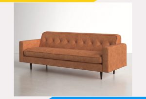 mẫu ghế sofa văng dài màu da bò đẹp amia pk0082