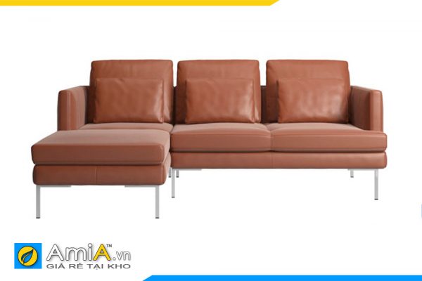 ghế sofa da đẹp thiết kế đơn giản amia 270420205