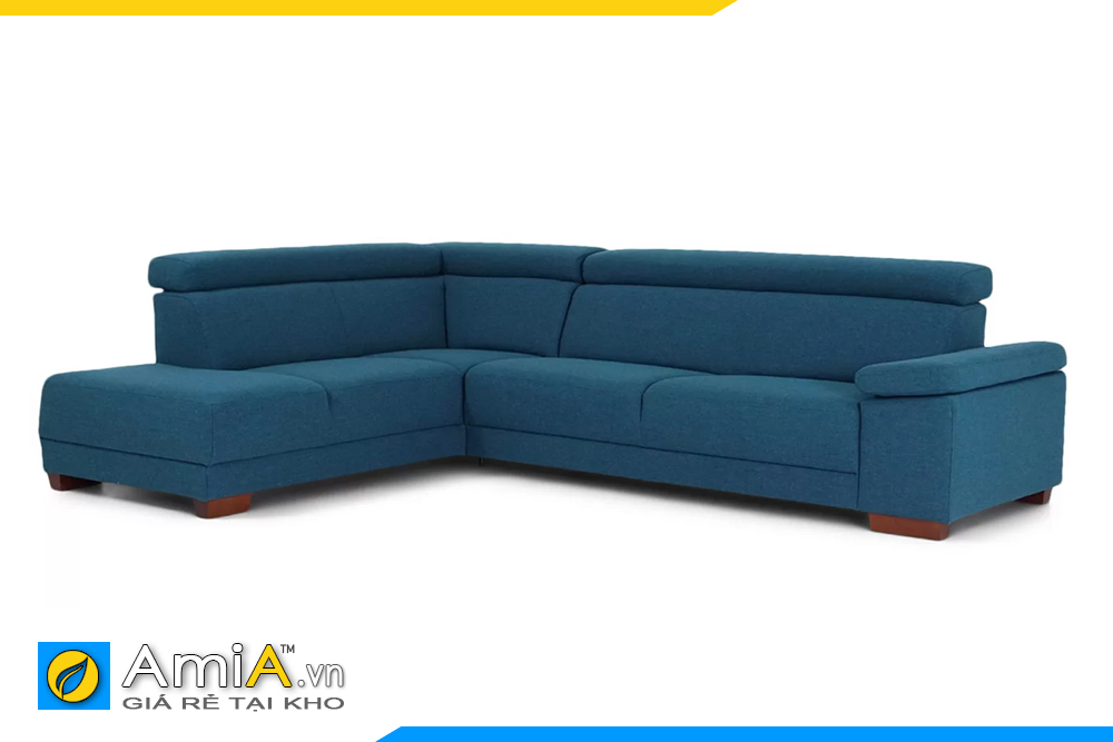 mẫu sofa góc nỉ màu xanh giá 9 triệu
