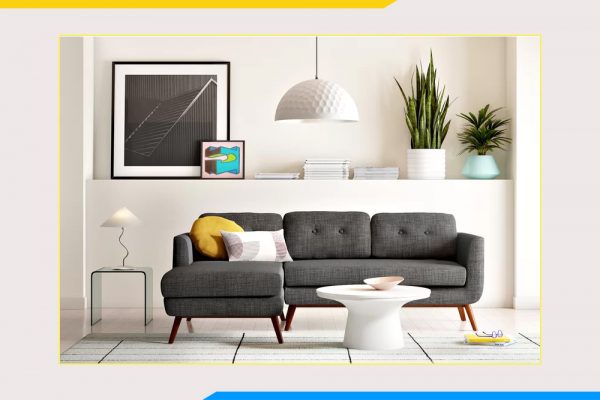 ghế sofa nỉ đẹp cho phòng khách nhỏ