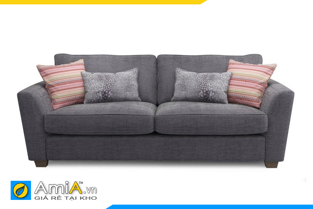 mẫu sofa nỉ phòng khách đẹp màu ghi amia pk0090