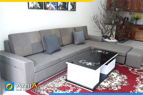 mẫu sofa phòng khách đẹp bọc nỉ hiện đại amia pk200a