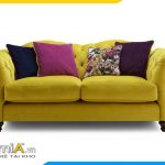 mẫu sofa văng nỉ tân cổ điển cho phòng khách đẹp amia pk0091