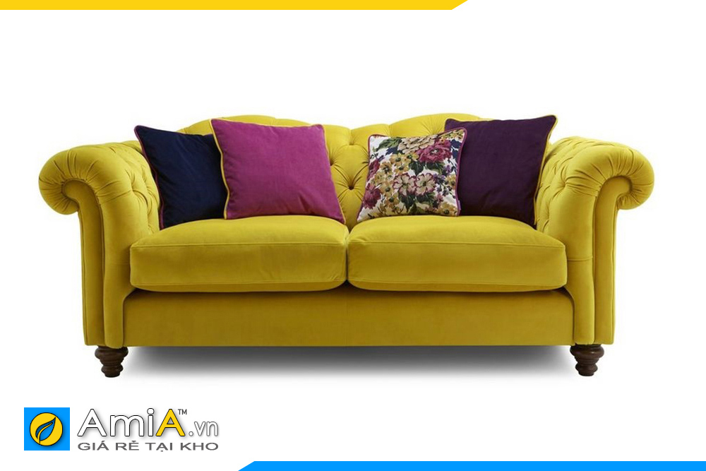 mẫu sofa văng nỉ tân cổ điển cho phòng khách đẹp amia pk0091