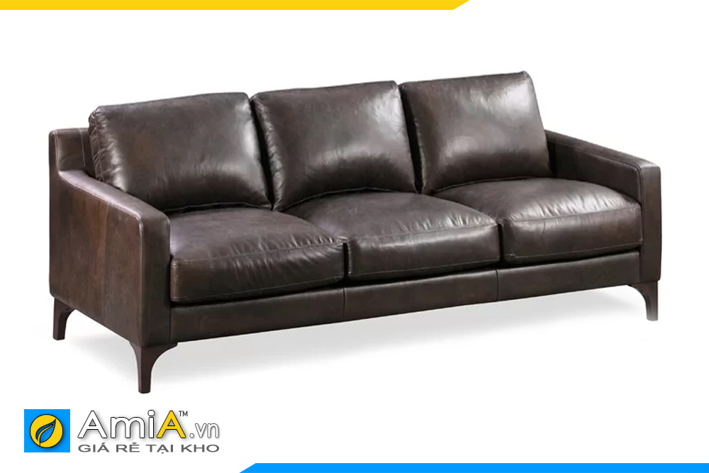 Ghế sofa da trơn dạng văng AmiA 1992164