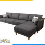 sofa góc chữ L cho phòng khách rộng AmiA PK0068