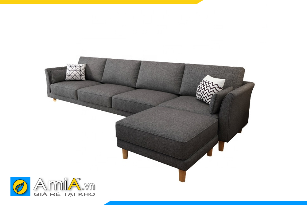 sofa góc chữ L cho phòng khách rộng AmiA PK0068