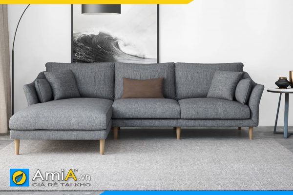 sofa phòng khách chung cư hiện đại bọc nỉ đẹp amia pk0072