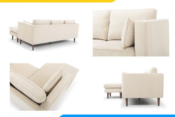 thiết kế mẫu sofa chung cư nhỏ bọc nỉ amia pk0077