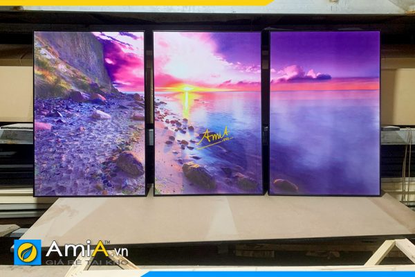 Hình ảnh Tranh canvas biển đẹp treo tường phòng khách phòng ngủ AmiA 2117