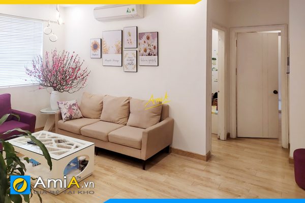 Hình ảnh Tranh hoa cúc họa mi và hoa hướng dương treo phòng khách chung cư AmiA TPK1773