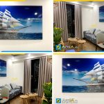 Hình ảnh Tranh treo chung cư An Bình Plaza thuyền buồm AmiA TPK330