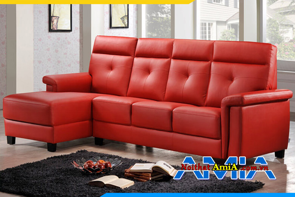 sofa màu đỏ góc chữ L hiện đại AmiA 1992130