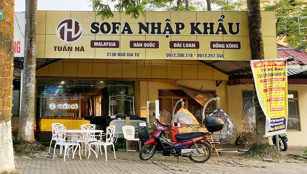 cửa hàng bán sofa da tại Bắc Ninh